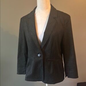 Ecru Charcoal Blazer